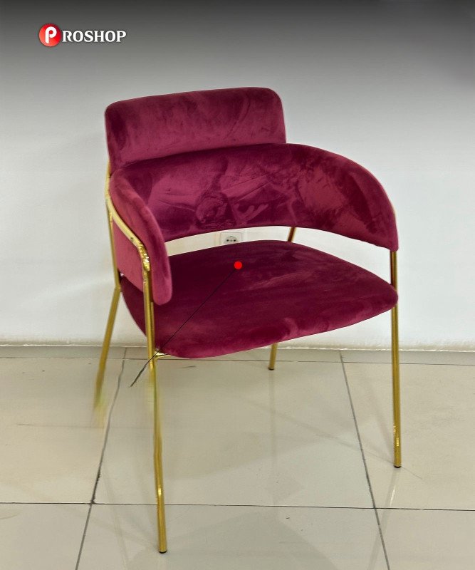 Cadeira vinho e dourada CVD-013