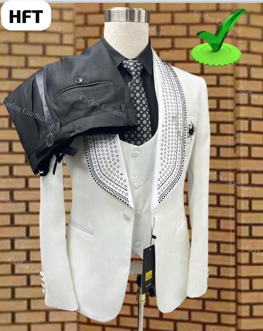 TERNO BRANCO E CALÇA PRETA-#TBCP03#